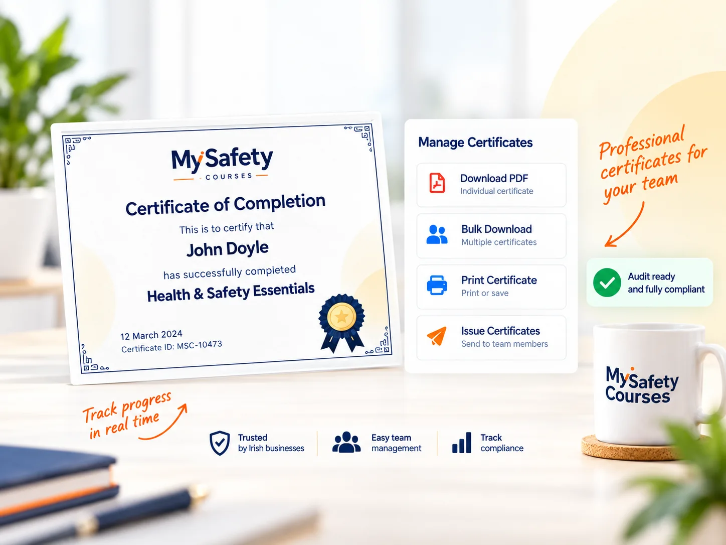MySafety certificate management